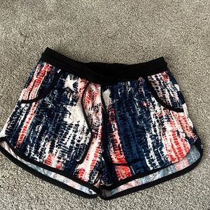 Red white and blue shorts